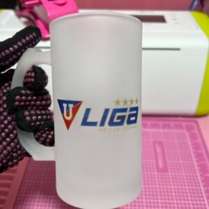 Vaso cervecero con diseño sublimado