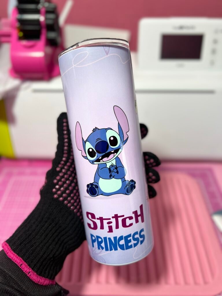 Vaso skinny de 20 onzas con diseño personalizado a todo color